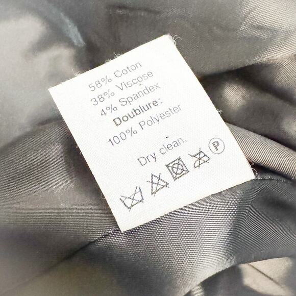 J. Crew Classic Black One-Button Blazer Cotton Blend Fully Lined Size 4 - Picture 4 of 6